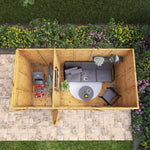 12 x 6 Maine Pent Summerhouse + Side Shed - Rogey