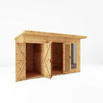 12 x 6 Maine Pent Summerhouse + Side Shed - Rogey