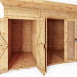 12 x 6 Maine Pent Summerhouse + Side Shed - Rogey