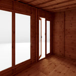 14 x 6 Maine Pent Summerhouse + Side Shed - Rogey