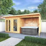16 x 6 Maine Pent Summerhouse + Patio Area - Rogey