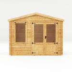 2.6m x 3.3m Apex Log Cabin - 19mm - Rogey
