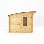 3m x 3m Curved Roof Log Cabin - 44mm - Rogey