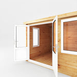 4.1m x 3m Home Office Elite - 44mm (UPVC Windows & Door) - White - Rogey