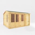 4.1m x 3m Home Office Elite With Side Shed - 44mm - Rogey