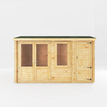 4.1m x 3m Home Office Elite With Side Shed - 44mm - Rogey