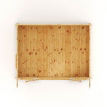 4m x 3m Curved Roof Log Cabin - 44mm - Rogey