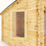 4m x 3m Curved Roof Log Cabin - 44mm - Rogey