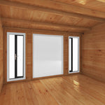 4m x 3m Home Office Studio - 44mm (UPVC Windows & Door) - Grey - Rogey