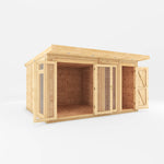 4m x 3m(D) Insulated Garden Room with Side Shed - Rogey