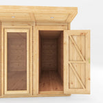 4m x 3m(D) Insulated Garden Room with Side Shed - Rogey