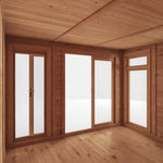 4m x 3m(D) Insulated Garden Room with Side Shed - Rogey