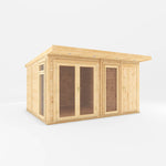 4m x 3m(D) Insulated Garden Room with Side Shed - Rogey