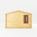 4m x 4m Home Office Elite - 44mm (UPVC Windows & Door) - Oak - Rogey