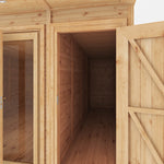 4m x 4m(D) Insulated Garden Room with Side Shed - Rogey