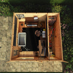 4m x 4m(D) Insulated Garden Room with Side Shed - Rogey