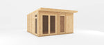 4m x 4m(D) Insulated Garden Room with Side Shed - Rogey