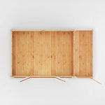 5.1m x 3m Home Office Studio With Side Shed - 44mm (UPVC Windows & Door) - Oak - Rogey