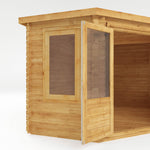 5m x 3m Corner Lodge Log Cabin - 34mm - Rogey