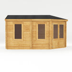5m x 3m Corner Lodge Log Cabin - 34mm - Rogey