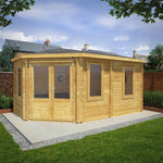 5m x 3m Corner Lodge Log Cabin - 44mm - Rogey