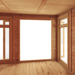 5m x 3m(D) Insulated Garden Room with Side Shed - Rogey