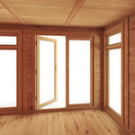 5m x 3m(D) Insulated Garden Room with Side Shed - Rogey