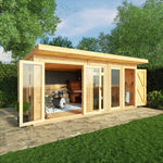 5m x 3m(D) Insulated Garden Room with Side Shed - Rogey