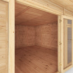 5m x 4m(D) Insulated Garden Room with Side Shed - Rogey