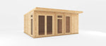 5m x 4m(D) Insulated Garden Room with Side Shed - Rogey