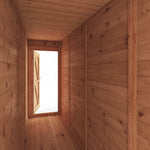 5m x 4m(D) Insulated Garden Room with Side Shed - Rogey