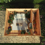 5m x 4m(D) Insulated Garden Room with Side Shed - Rogey