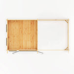 6m x 3m Studio Pent Log Cabin With Slatted Area - 44mm (UPVC Windows & Door) - Grey - Rogey