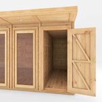 6m x 3m(D) Insulated Garden Room with Side Shed - Rogey