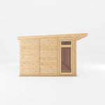 6m x 3m(D) Insulated Garden Room with Side Shed - Rogey