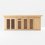 6m x 4m(D) Insulated Garden Room with Side Shed - Rogey