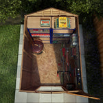 8 x 6 Overlap Apex - Single Door - Windowless - Rogey