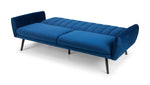 Afina Sofabed - Blue Velvet - Rogey