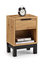 Bali 1 Drawer Bedside - Light Oak - Rogey