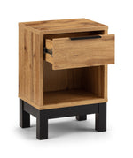 Bali 1 Drawer Bedside - Light Oak - Rogey
