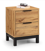 Bali 2 Drawer Bedside - Light Oak - Rogey