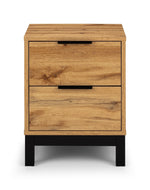 Bali 2 Drawer Bedside - Light Oak - Rogey