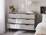 Bali 6 Drawer Wide Chest - Grey Oak - Rogey
