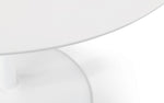 Blanco Round White Pedestal Table - Rogey