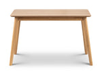 Boden Oak Veneer Rectangular Table With Tapered Legs - Rogey