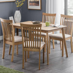 Boden Oak Veneer Rectangular Table With Tapered Legs - Rogey