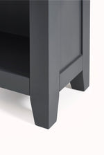 Bordeaux Tall Bookcase Dark Grey - Rogey
