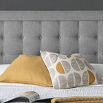 Brandon Grey Fabric Ottoman Bed Double - Rogey