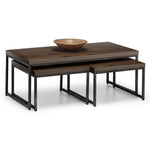 Brooklyn Nesting Coffee Tables - Dark Oak - Rogey