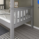 Carra Grey Bunk Bed Single - Rogey